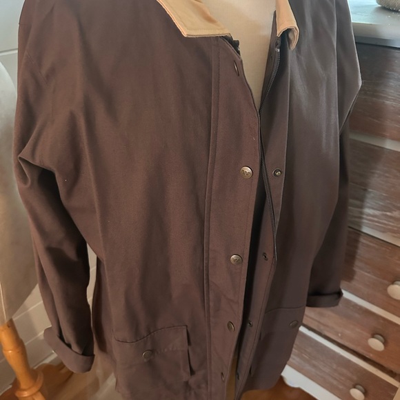King Ranch brown canvas jacket with beautiful lining - Picture 1 of 8